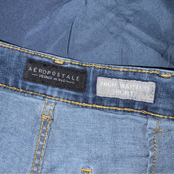 Women’s Aeropostale Jean button up shorts size 8 - Picture 6 of 9